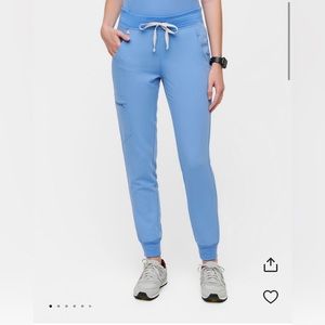 Zamora Jogger Scrub Pants Ceil Blue. Large.